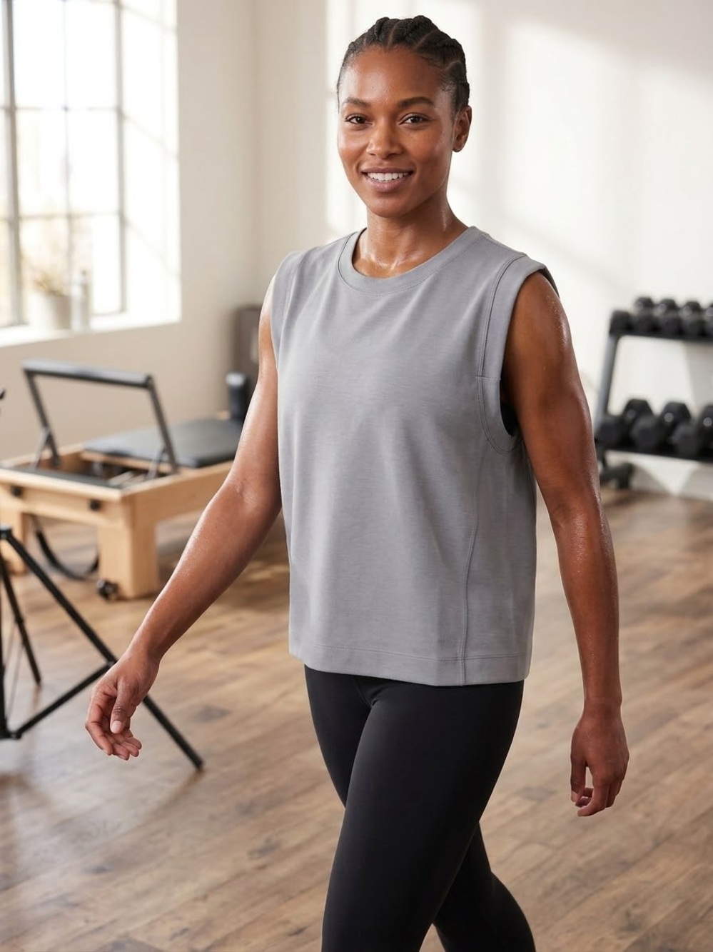 Athleta Renew Muscle Tank Top Size Small